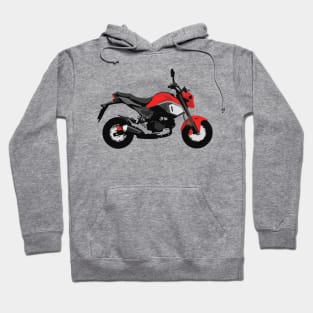 Motorcycle Honda Grom Orange 2020 Cherry Red Hoodie